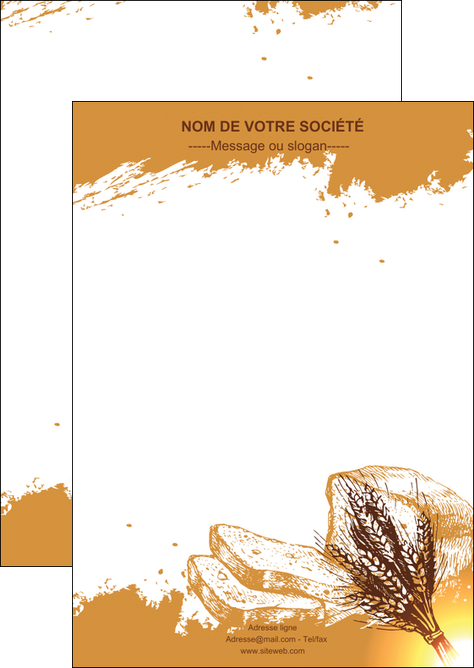 impression flyers boulangerie boulangerie boulange boulanger MIFCH25329