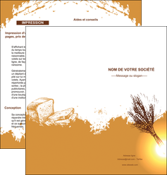 imprimerie depliant 2 volets  4 pages  boulangerie boulangerie boulange boulanger MLIG25343