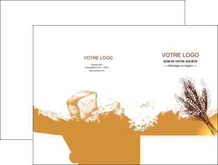 personnaliser modele de pochette a rabat boulangerie boulangerie boulange boulanger MLIG25345