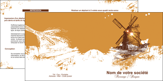 faire depliant 2 volets  4 pages  boulangerie boulangerie boulange boulanger MIDLU25397