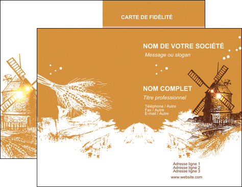faire modele a imprimer carte de visite boulangerie boulangerie boulange boulanger MIDLU25399