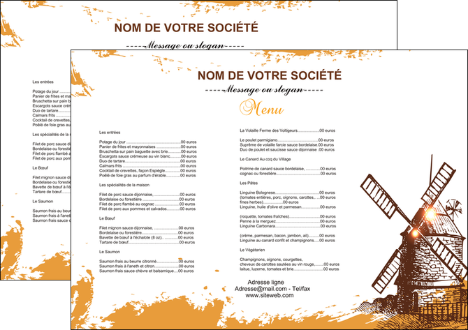 modele set de table bar et cafe et pub boulangerie boulange boulanger MIDBE25411