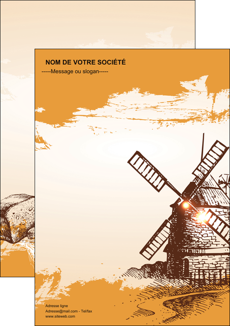 faire flyers bar et cafe et pub boulangerie boulange boulanger MIDBE25425