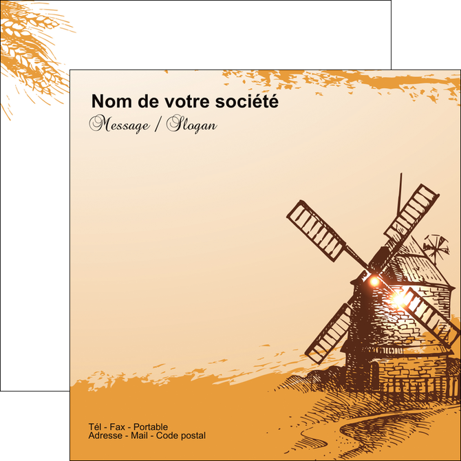 personnaliser modele de flyers bar et cafe et pub boulangerie boulange boulanger MLIG25433