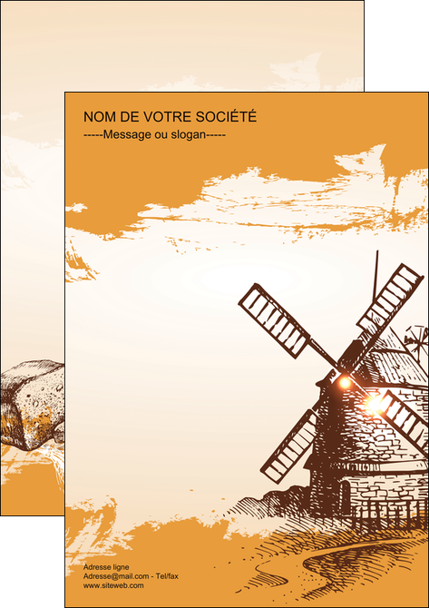 cree affiche bar et cafe et pub boulangerie boulange boulanger MLIG25435