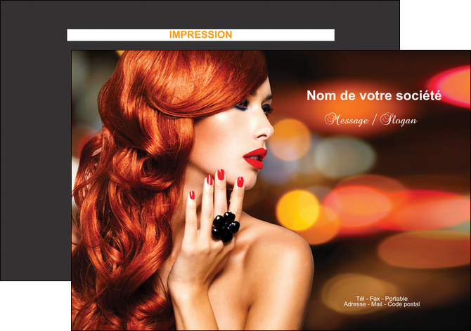 realiser flyers centre esthetique  coiffure coiffeur coiffeuse MIDLU25453