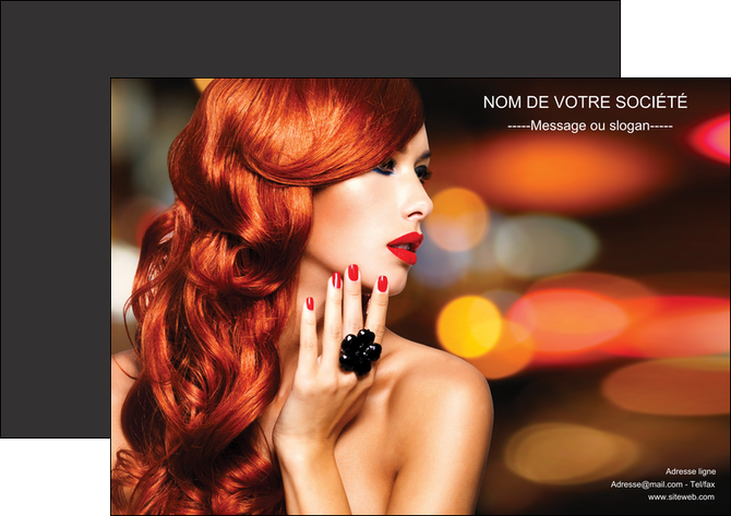 creation graphique en ligne affiche centre esthetique  coiffure coiffeur coiffeuse MIDLU25513