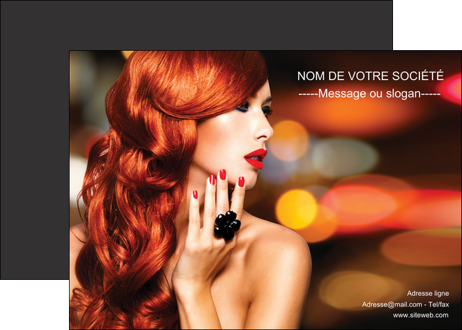 personnaliser modele de affiche centre esthetique  coiffure coiffeur coiffeuse MIDLU25515