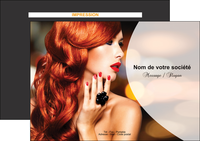 faire modele a imprimer flyers centre esthetique  coiffure coiffeur coiffeuse MIDLU25557