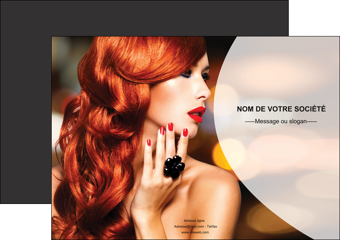 realiser affiche centre esthetique  coiffure coiffeur coiffeuse MIDLU25569