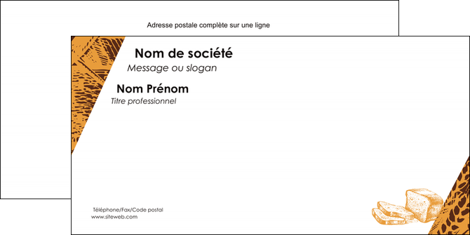 exemple enveloppe boulangerie boulangerie boulanger boulange MID25587