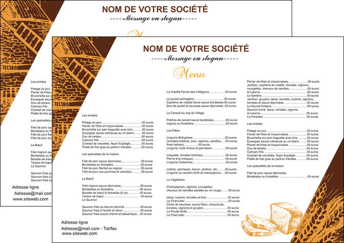 faire modele a imprimer set de table boulangerie boulangerie boulanger boulange MID25611