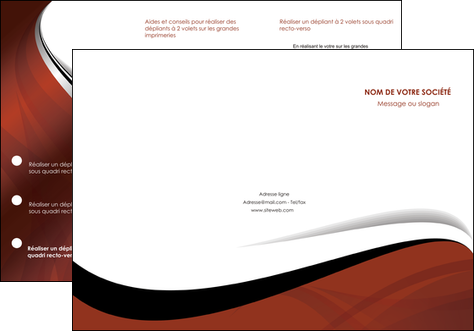 faire depliant 3 volets  6 pages  texture contexture structure MFLUOO25623