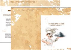 impression depliant 2 volets  4 pages  boulangerie restaurant restauration restaurateur MID25807