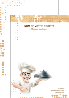 maquette en ligne a personnaliser affiche boulangerie restaurant restauration restaurateur MID25823