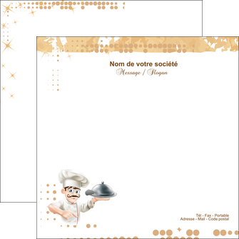 personnaliser modele de flyers boulangerie restaurant restauration restaurateur MID25829
