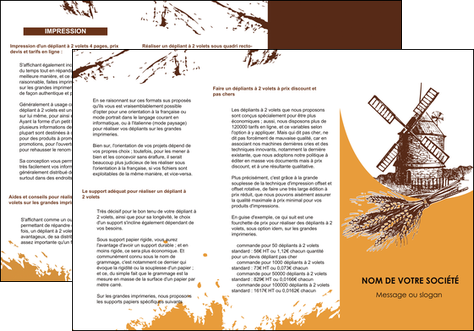 modele depliant 3 volets  6 pages  boulangerie boulanger boulange MLIG25853