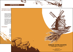 exemple depliant 2 volets  4 pages  boulangerie boulanger boulange MLIG25865