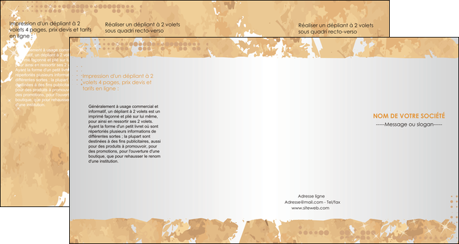modele depliant 4 volets  8 pages  texture structure contexture MIDBE25949