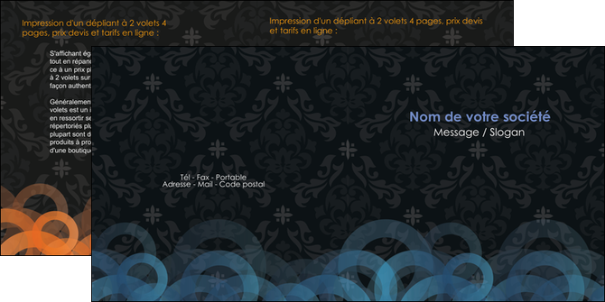 realiser depliant 2 volets  4 pages  textures contextures structures MFLUOO26035