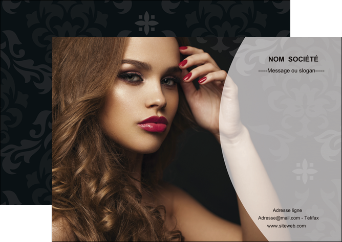 faire modele a imprimer flyers cosmetique coiffure salon salon de coiffure MIDBE26061