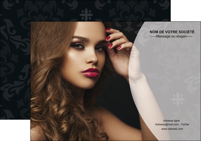 creation graphique en ligne affiche cosmetique coiffure salon salon de coiffure MIDBE26069