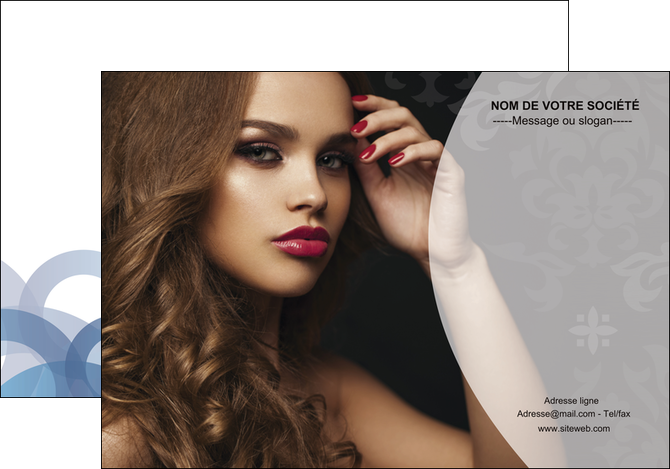 creer modele en ligne affiche cosmetique coiffure salon salon de coiffure MIDBE26093