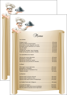 cree flyers metiers de la cuisine menu restaurant restaurant francais MIFLU26143
