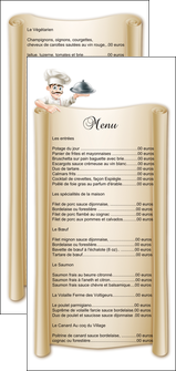 cree flyers metiers de la cuisine menu restaurant restaurant francais MIFLU26153