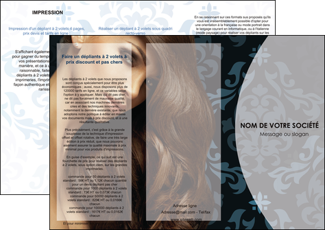 maquette en ligne a personnaliser depliant 3 volets  6 pages  centre esthetique  coiffure salon de coiffure beaute MFLUOO26287