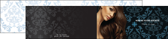 impression depliant 2 volets  4 pages  centre esthetique  coiffure salon de coiffure beaute MFLUOO26303