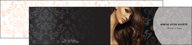 personnaliser maquette depliant 2 volets  4 pages  centre esthetique  coiffure coiffeur coiffeuse MFLUOO26325