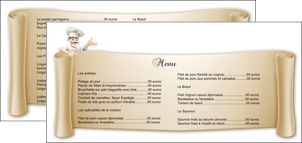 cree flyers metiers de la cuisine menu restaurant restaurant francais MIFLU26353