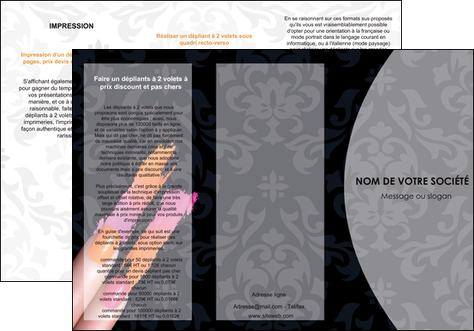 faire modele a imprimer depliant 3 volets  6 pages  cosmetique beaute ongles beaute des ongles MIDBE26511