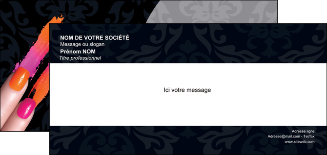 creer modele en ligne carte de correspondance cosmetique beaute ongles beaute des ongles MIDBE26519