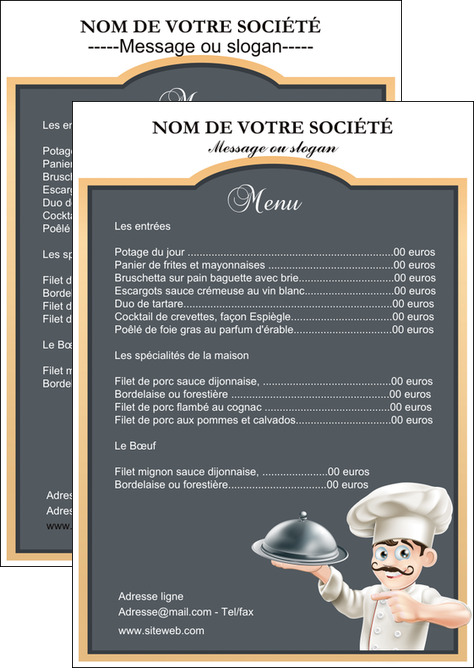 faire flyers metiers de la cuisine c MIDLU26541
