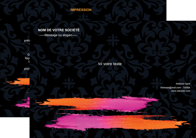 exemple flyers cosmetique mode beaute salon MFLUOO26677