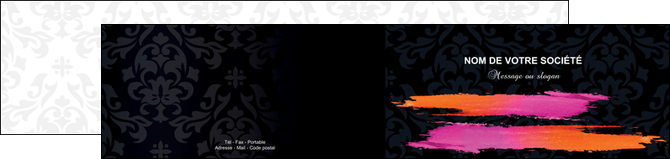 creation graphique en ligne depliant 2 volets  4 pages  cosmetique mode beaute salon MFLUOO26681