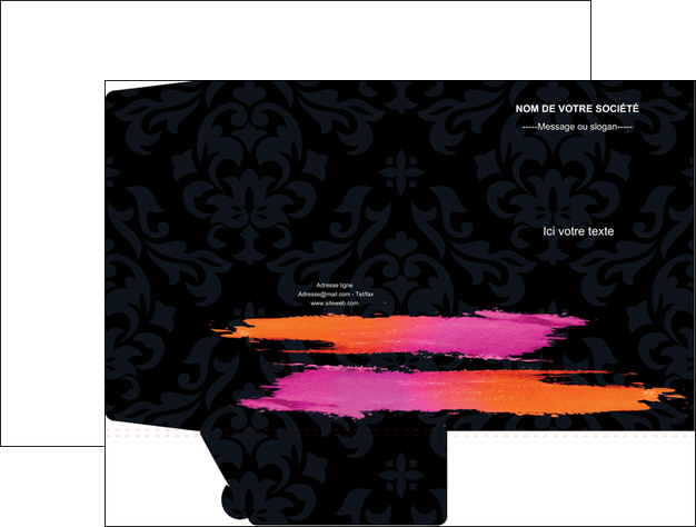 creation graphique en ligne pochette a rabat cosmetique mode beaute salon MFLUOO26683
