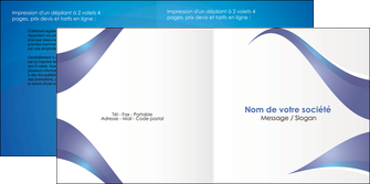 faire depliant 2 volets  4 pages  texture contexture structure MLIGCH26791