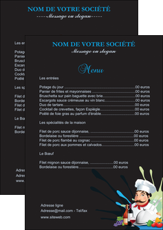 imprimerie flyers metiers de la cuisine menu restaurant restaurant francais MIDLU26873