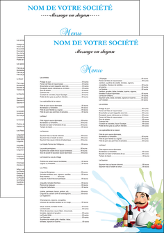 modele en ligne affiche metiers de la cuisine menu restaurant restaurant francais MIDLU26939