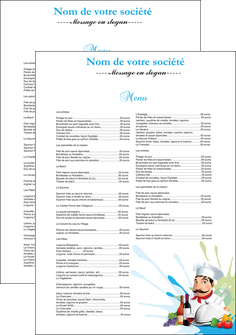 maquette en ligne a personnaliser affiche metiers de la cuisine menu restaurant restaurant francais MIDLU26949