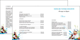realiser depliant 2 volets  4 pages  metiers de la cuisine menu restaurant restaurant francais MIDLU26957