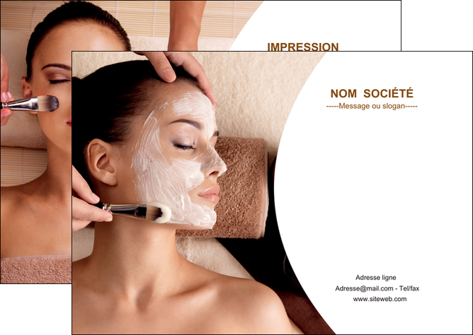 maquette en ligne a personnaliser flyers centre esthetique  masque masque du visage soin du visage MFLUOO27017