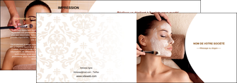 faire modele a imprimer depliant 2 volets  4 pages  centre esthetique  masque masque du visage soin du visage MIDCH27027