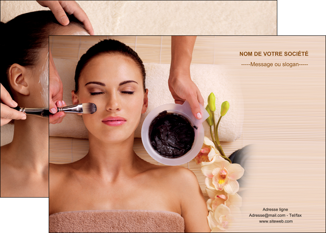 creation graphique en ligne affiche centre esthetique  masque masque du visage soin du visage MFLUOO27059