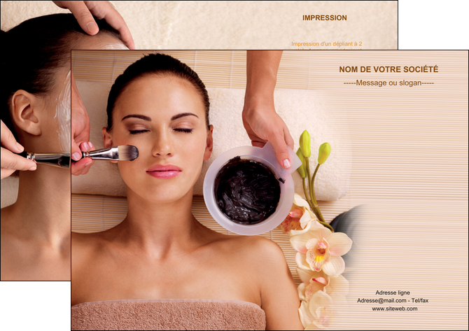 personnaliser modele de flyers centre esthetique  masque masque du visage soin du visage MFLUOO27063