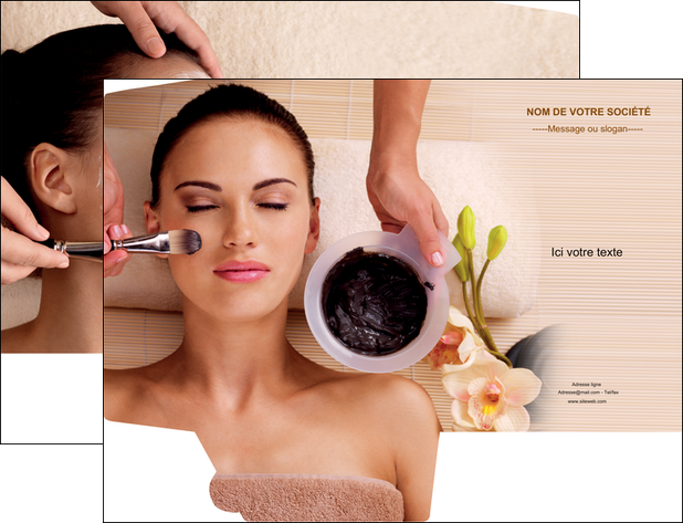 realiser pochette a rabat centre esthetique  masque masque du visage soin du visage MFLUOO27071