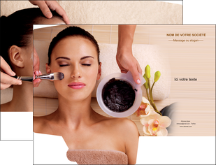 realiser pochette a rabat centre esthetique  masque masque du visage soin du visage MFLUOO27071